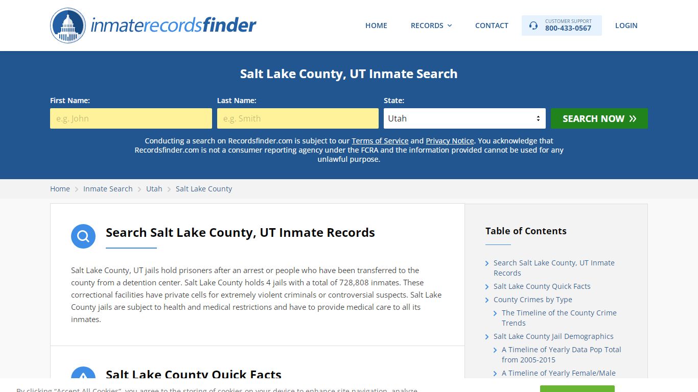 Salt Lake County, UT Inmate Lookup & Jail Records Online